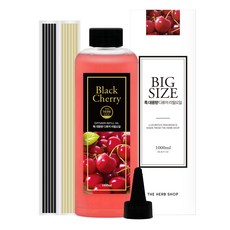 더허브샵 특대용량 디퓨저 리필오일, 블랙체리, 1L, 1개