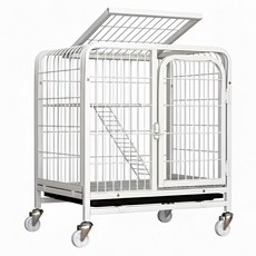 超大自由空間貓籠, 61 x 44 x 66cm, 白色, 1個