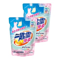 Attack 一匙靈 台灣公司貨 淨柔超濃縮洗衣精 補充包, 1.8kg, 2包