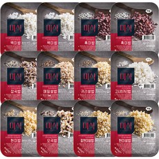 The Mi Shik 即食白飯 2入+紫米飯 2入+雜穀飯+蕎麥飯+燕麥飯+越光米+糙米飯+胚芽米+糙米白飯+五穀飯, 2.22kg, 1組