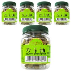 惠香食品 珍茶柚 柚香金棗製成 潤喉涼果, 130g, 5罐
