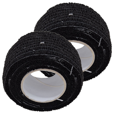 SHIMOYAMA 纏繞式桌椅腳止滑防刮靜音膠帶 4.5m x 2.5cm, 黑色, 2個