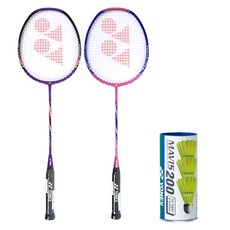 yonex 羽球拍Nanoflare 001 Ability+Clear+Mavis 200 YL MID 3入組, 單品, 1組