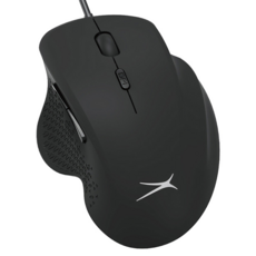 ALTEC LANSING 六鍵式有線滑鼠，800萬次壽命，人體工學設計，4檔DPI可調, ALBM7444, 黑色