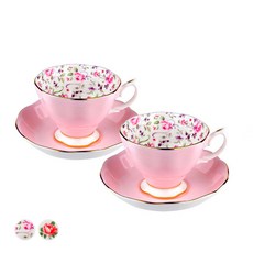 ROYAL ALBERT 玫瑰咖啡杯套組兩人, 玫瑰紙屑, 1套