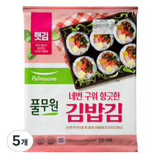 풀무원 김밥김 10p, 20g, 5개
