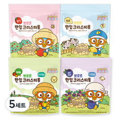 Pororo 捲心餅乾 草莓口味 60g+起司口味 60g+藍莓口味 60g+蔬菜口味 60g, 5組
