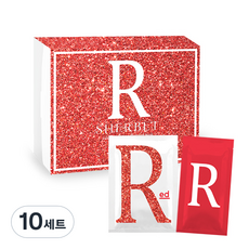 엘모르 샤벳 모델링 마스크팩 레드 세트, 10세트