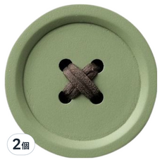 pana objects 鈕釦掛架, 2個, 綠色