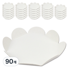 아이엔피 쉬폰 케익받침 꽃받침 12호 12.5cm, 화이트, 90개
