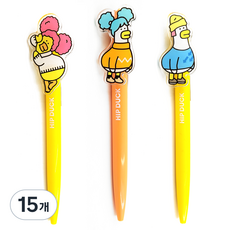 힙덕 아크릴 피규어 샤프 랜덤발송 MG-2012, 0.5mm, 15개