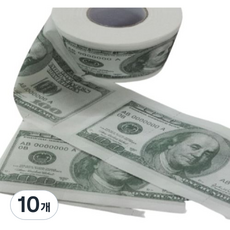 美金鈔票圖案捲筒衛生紙, 1捲, 10捲