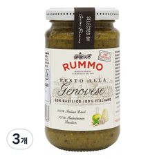 RUMMO 路莫 熱那亞青醬義大利麵醬, 3個, 190g