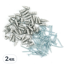 ZioBiz 石膏板鑽孔壁虎 50p + 十字螺絲 50p 套組, 2套