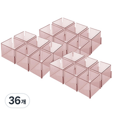 다윗트 다용도 칸막이 속옷 정리함 A타입, 핑크, 36개