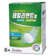 데일리덴트 틀니세정제, 6개, 48개입
