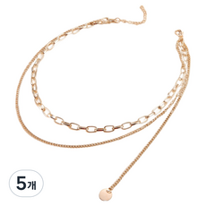 C-Jacques 項鍊 金色 51~80cm CXL312, 5個