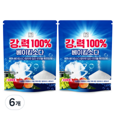 Saenghwalgongsik 強力100小蘇打洗滌劑, 2kg, 6個