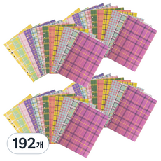 아이씨엘디자인 6공 체크 리필 속지, 192개, 1개입 192개, 1개입