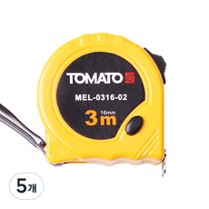 토마토툴 줄자 3m 일반형 MEL-0316-02, 5개
