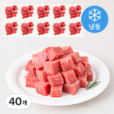 근육꼬기 홍두깨 큐브 칼집 (냉동), 40개, 150g