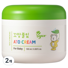 꼬망풀잎 두리코스 아토 베이비 크림, 2개, 100ml