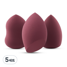 또죠 미용 입체형 스폰지 3종 세트, 와인, 5세트