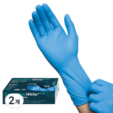 Clean Skin Nitrile Plus 丁腈手套, 藍色, 小(S), 2個