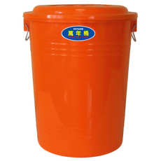 HOUSE 好室喵 耐衝擊 萬能桶 附蓋 106L, WBJW106 顏色隨機, 1個