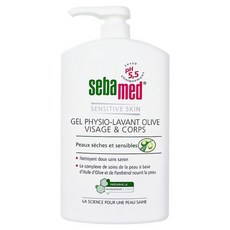sebamed 施巴 橄欖潔膚露 洗臉沐浴兩用 保濕升級 敏弱肌適用, 1L, 1瓶