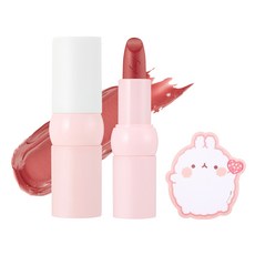 더페이스샵 몰랑이 뉴 볼드 쉬어 글로우 립스틱 4g + 마우스패드, 1개, 04몰랑로즈