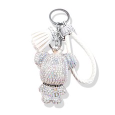 지엠지모터스 블링베어 열쇠고리, 1개, 화이트