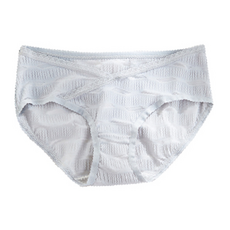 ct'aime V腰梯型紋格蕾絲孕婦褲四入組, 84%尼龍 16%彈性纖維, L/XL/XXL, 2XL, 灰色