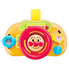 ANPANMAN 麵包超人 嬰兒迷你兒童方向盤手遊玩具, 13.5 x 8 x 7cm, 黃色, 1個