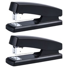 The Sangsik 優質良品 簡約辦公用品 釘書機, 黑色, 2個