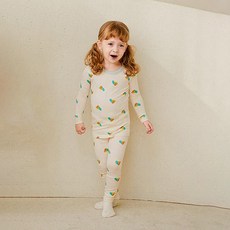 밀크마일로로 뉴키즈온 아동용 푸푸 모달 실내복 상하의 세트