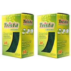 THREE STAR 星標 高級多用途菜瓜布 中, 10入, 2個