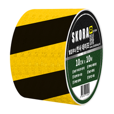 SKORA 蜂窩狀反光膠帶, 1捲, 黃色 + 黑色