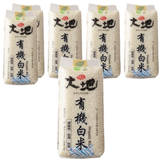 池上多力米 池上大地 有機白米，台東縣池上鄉產地保證，MOA嚴格認證，外觀晶瑩剔透，飯粒口感香Q, 1.5kg, 6包, CNS一等白米