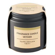 MUJI 無印良品 芬香蠟燭, 岩蘭草香味, 85g, 1個