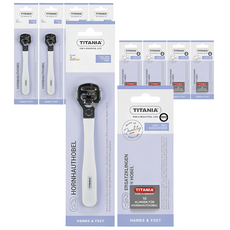 티타니아 콘커터 발 각질 제거 + 교체형 날 10p 세트, 5세트