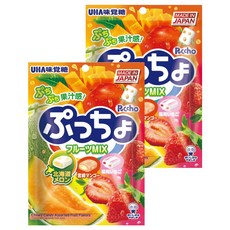 UHA 味覺糖 普超軟糖 水果味, 90g, 2袋