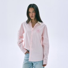 Mardi Mercredi 女款撞色領牛津棉襯衫