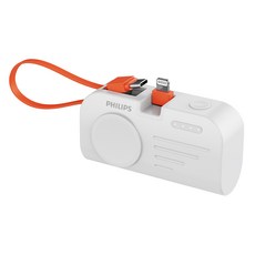 PHILIPS 飛利浦 手錶磁吸 + 多合一行動電源 Lightning, DLP2552VW, 白色