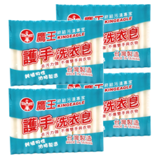 KINGEAGLE 鷹王 護手洗衣皂，去污力強 不傷雙手與衣物, 4包, 600g