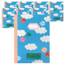 heLLo MORIS 藍天寬行筆記本 小學1-3年級, 混合顏色, 8個