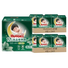 HUGGIES 好奇 小森林好眠褲 褲型尿布 14~18kg, 192片, XL