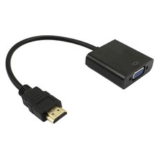 HDMI to VGA轉接線 黑色, 1條, WD-61