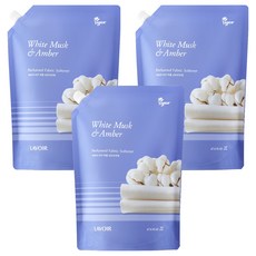 [Vegan Life] L'AVOIR 香氛衣物柔軟精 白麝香與琥珀 補充包, 2L, 3個