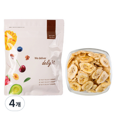 Delight Garden 香蕉脆片, 4個, 400g